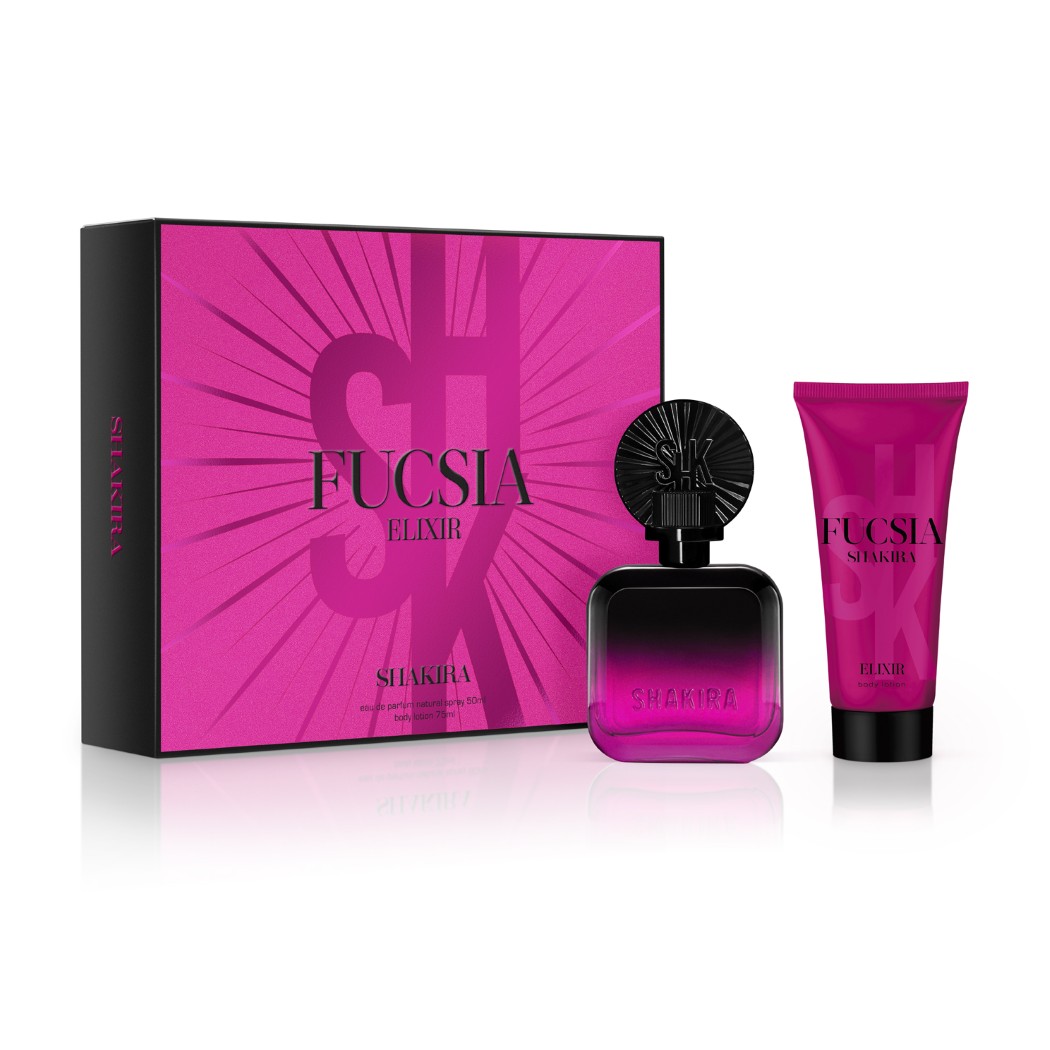 Estuche Shakira Fucsia Elixir Eau de Parfum 50 ml + Locion Corporal 75 ml