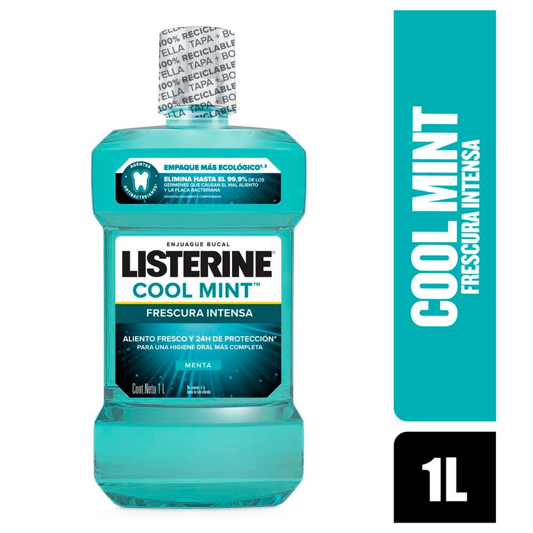 ENJUAGUE BUCAL LISTERINE COOL MINT 1 LITRO