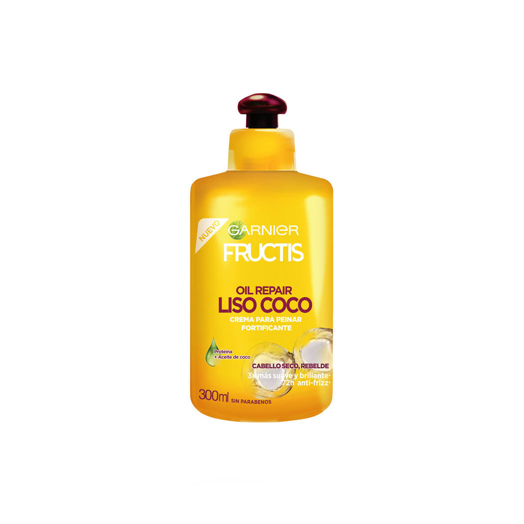 Crema para Peinar Cabello Liso Fructis Coco