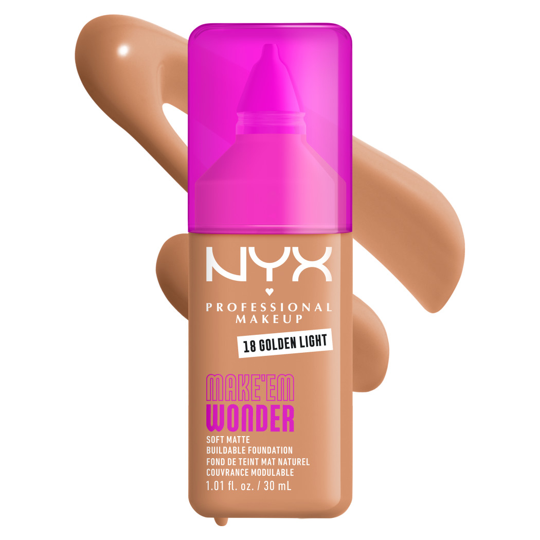 Base Maquillaje NYX Make Em Wonder Fundation Golden Light
