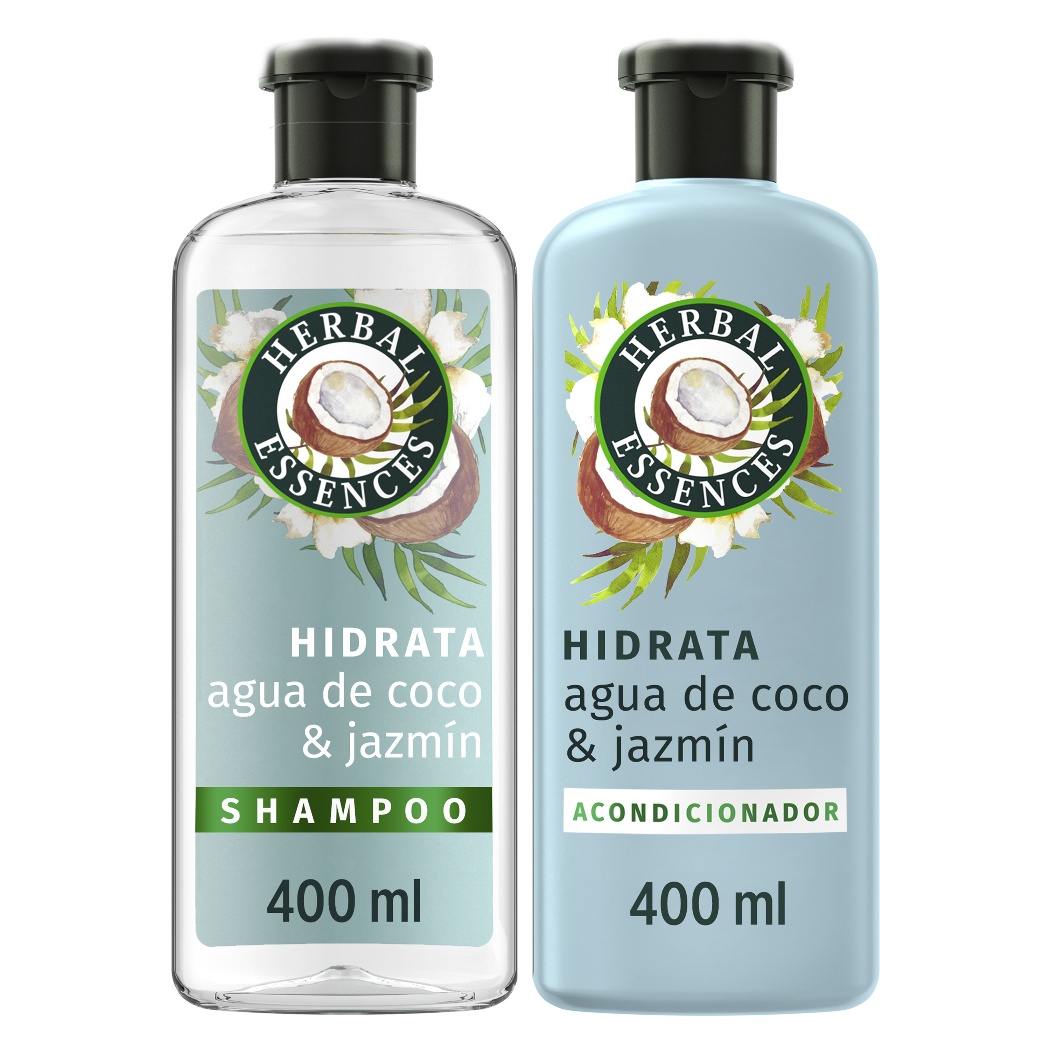 Pack Shampoo y Acondicionador Herbal Essences Agua de Coco y