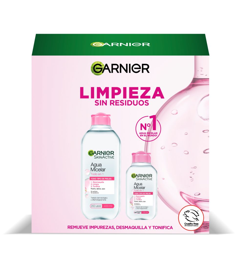 PACK AGUA MICELAR TODO EN 1 + PLV MICELAR 100ML