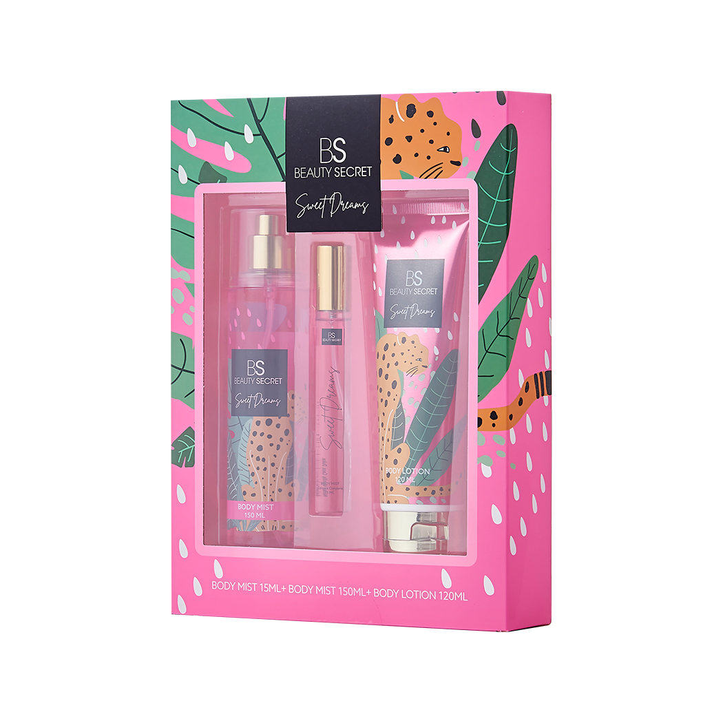 Estuche Beauty Secret Body Mist 150 + Body Mist 15 + Body Lotion 120 Secret Sweet Dreams