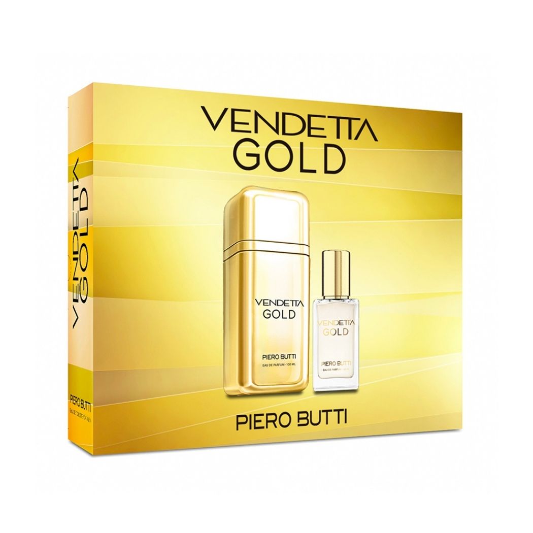 Set Perfume Hombre Vendetta Gold EDP + Miniatura