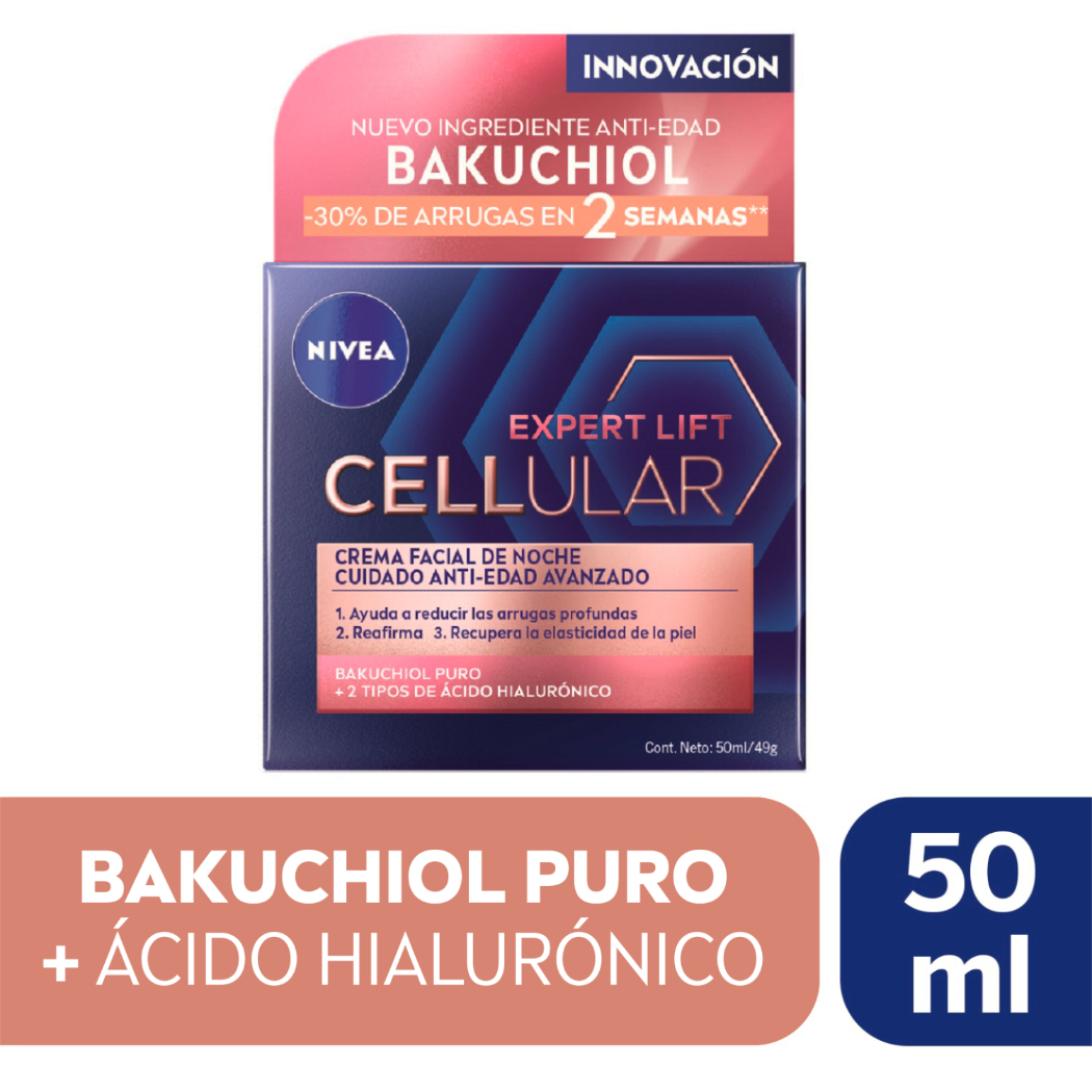 Crema Facial Nivea Expert Lift Cellular Anti-Edad Noche 50 Ml