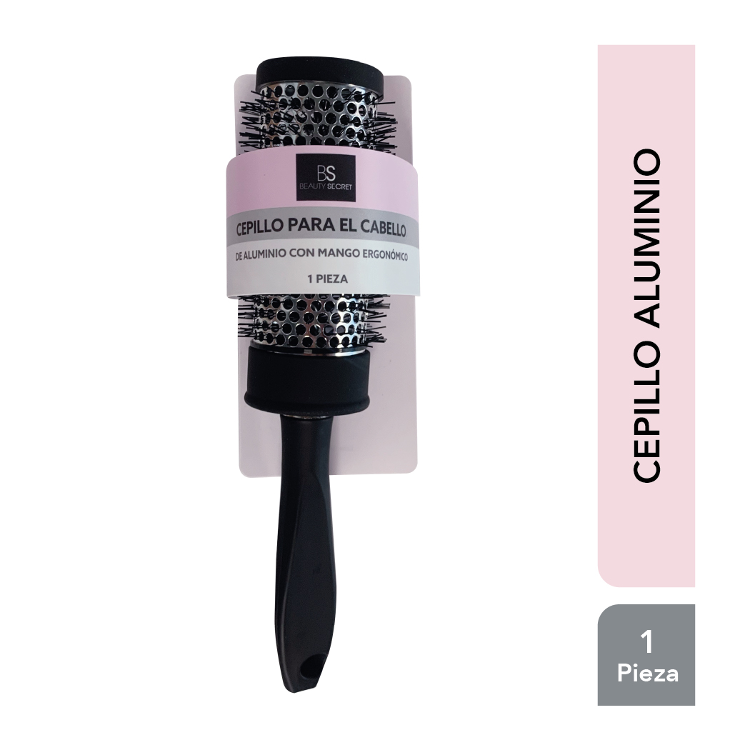 Cepillo  Para el Cabello Beauty Secret  Regular Aluminio Negro