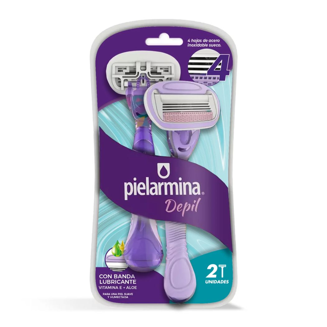 Rasuradoras Pielarmina Depil Vitamina E + Aloe Vera X2