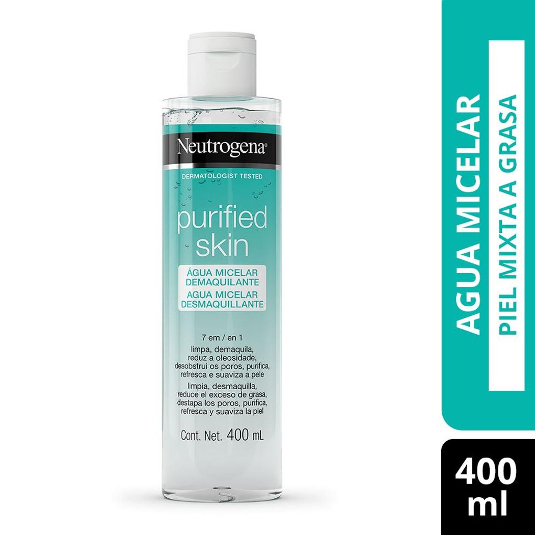 Agua Micelar Neutrogena Purified Skin 7 En 1 400 Ml