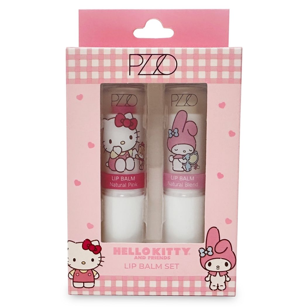 Set Brillo Labial Petrizzio Duo Lip Balm Hello Kitty
