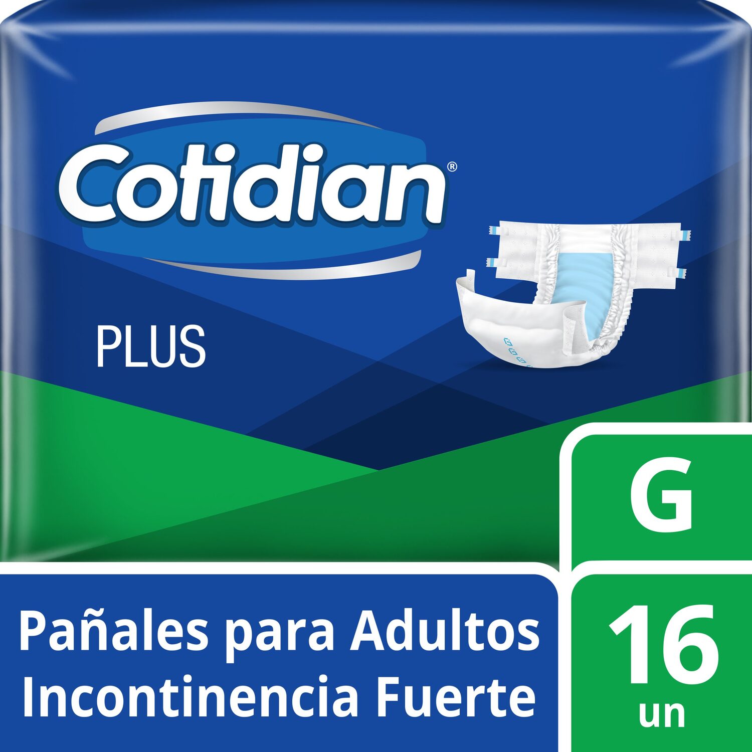 Panales de Adulto Cotidian Plus G 16 un