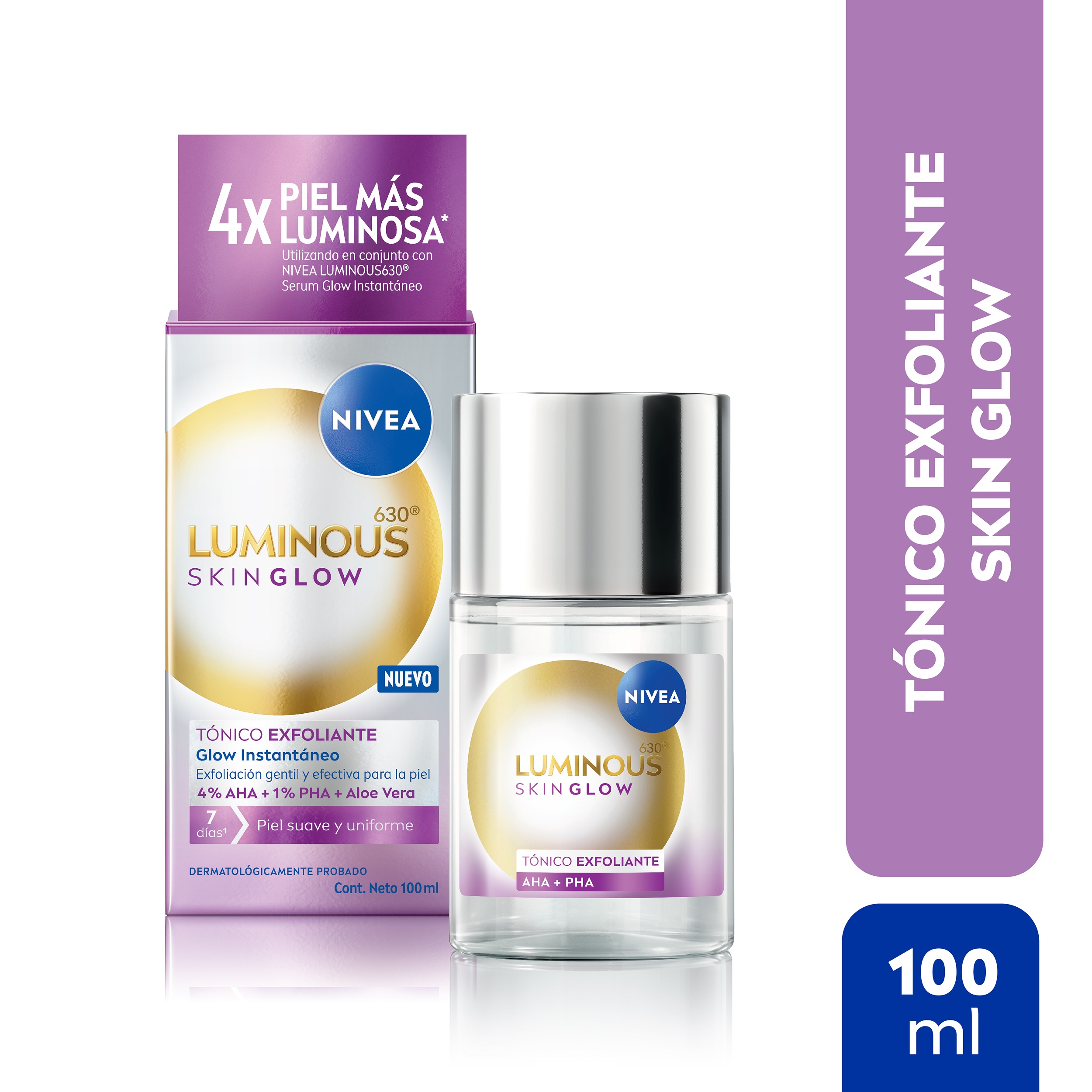 Tonico Exfoliante Nivea Luminous630 Skin Glow Instantaneo 100 Ml