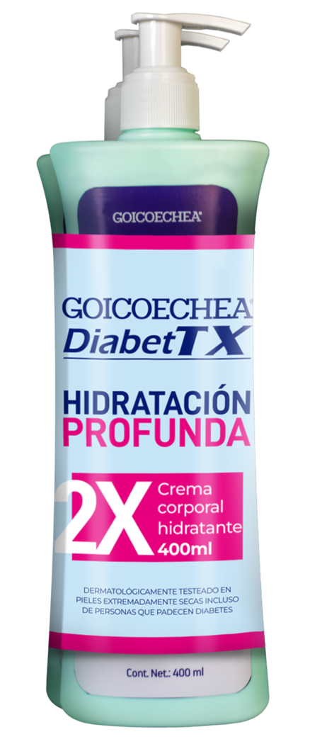 Estuche Goicoechea Diabet Tx Crema Corporal Hidratante 400 Ml X2