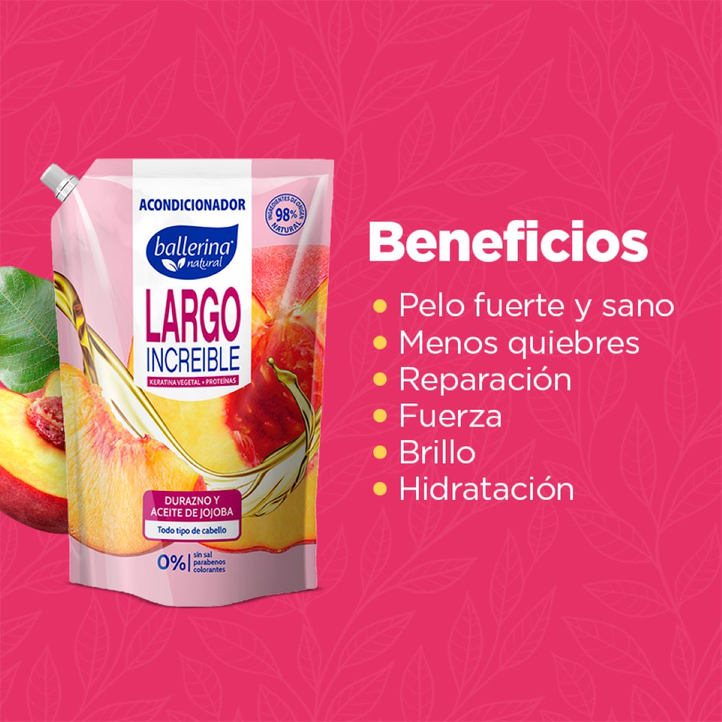 BALLERINA ACONDICIONADOR LARGO INCREIBLE 750 ML