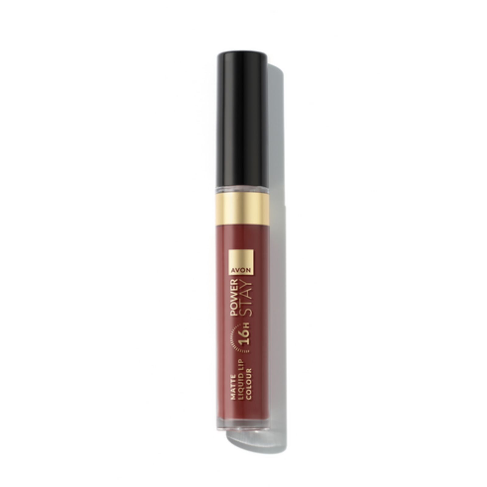 Labial Líquido Avon Larga Duración | Power Stay Marrom Rubi