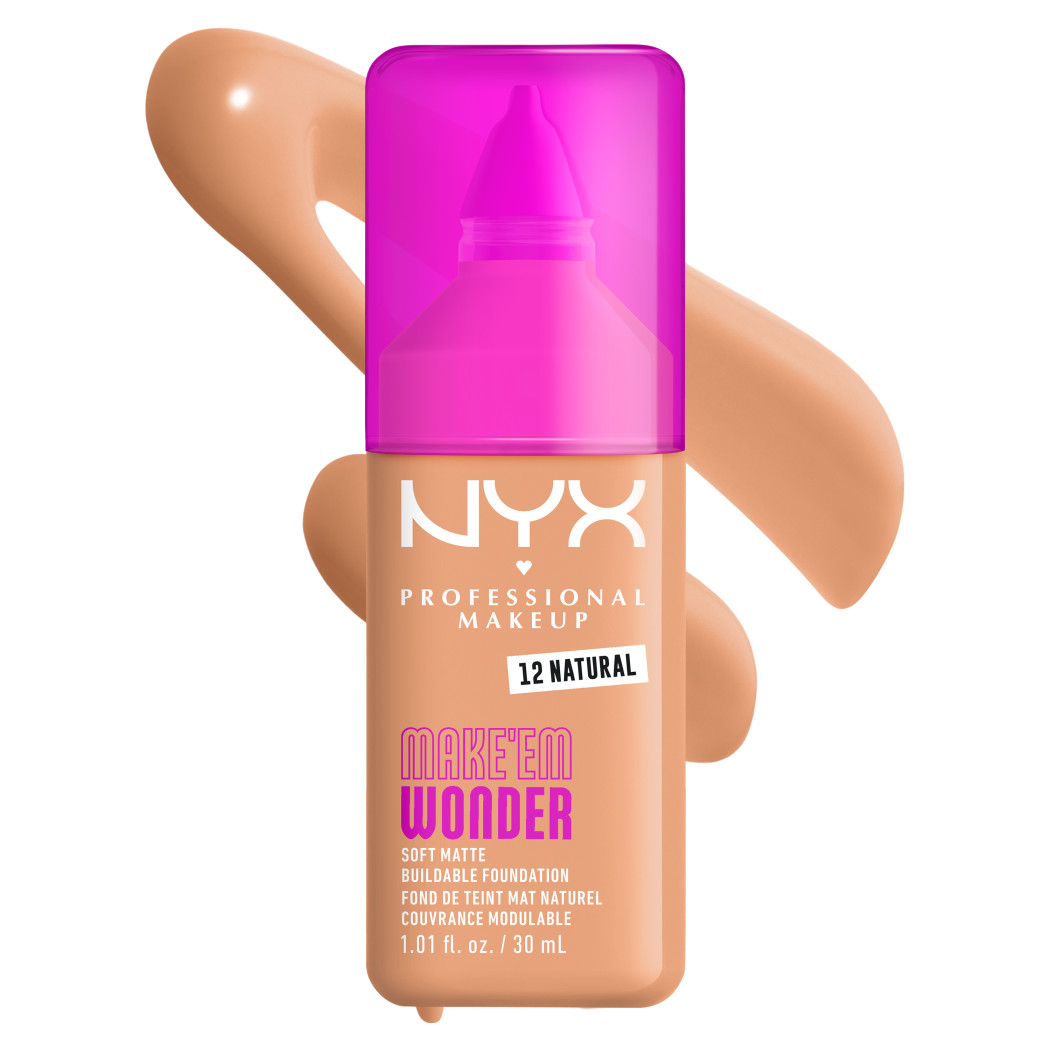 Base Maquillaje NYX Make Em Wonder Fundation Natural