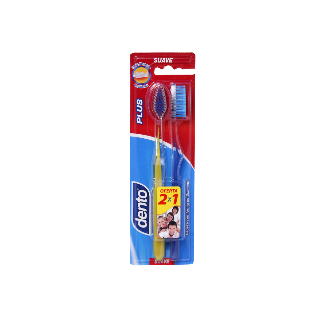 Cepillo de dientes plus suave 2u