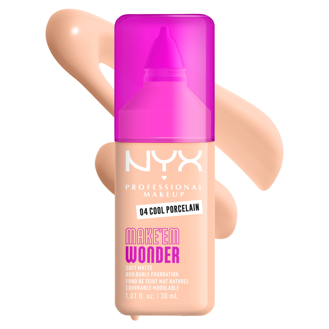Base Maquillaje NYX Make Em Wonder Fundation Cool Porcelai