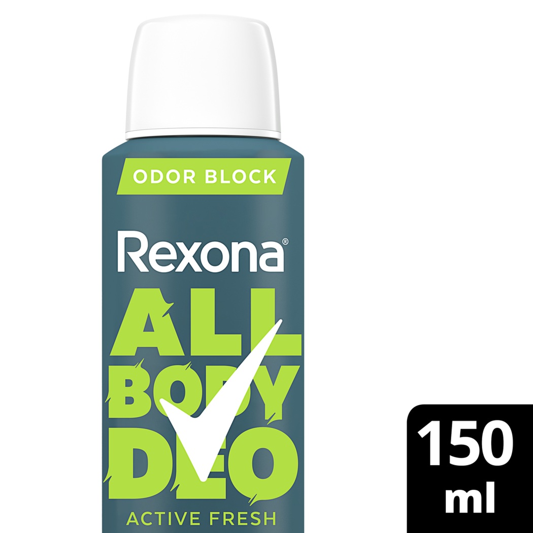 Desodorante Rexona All Body Aerosol Active Fresh 150ml