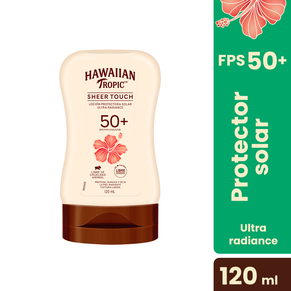 Hawaiian Tropic Protector Solar Sheer Touch Ultra Radiance FPS 50+ 120 Ml