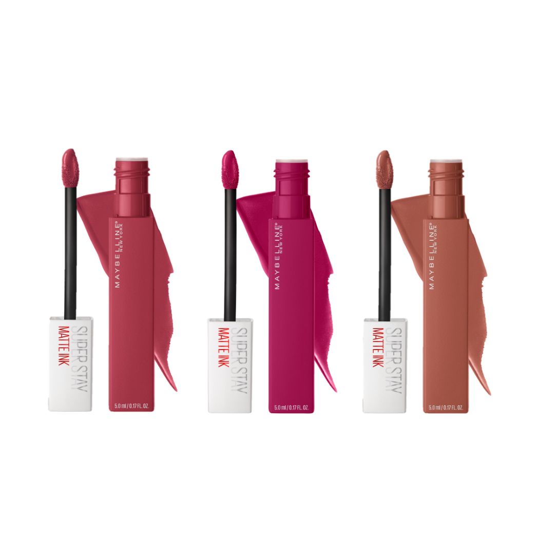 Pack 3 Labiales Super Stay Matte Ink Diverse de Maybelline | Preunic