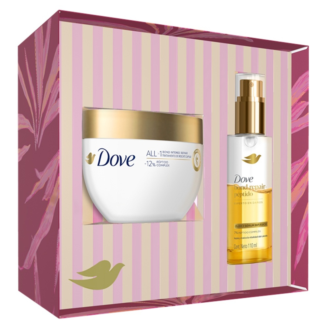 DOVE PACK PREMIUM BOND REPAIR MASCARILLA+SERUM+CAJA DE REGALO