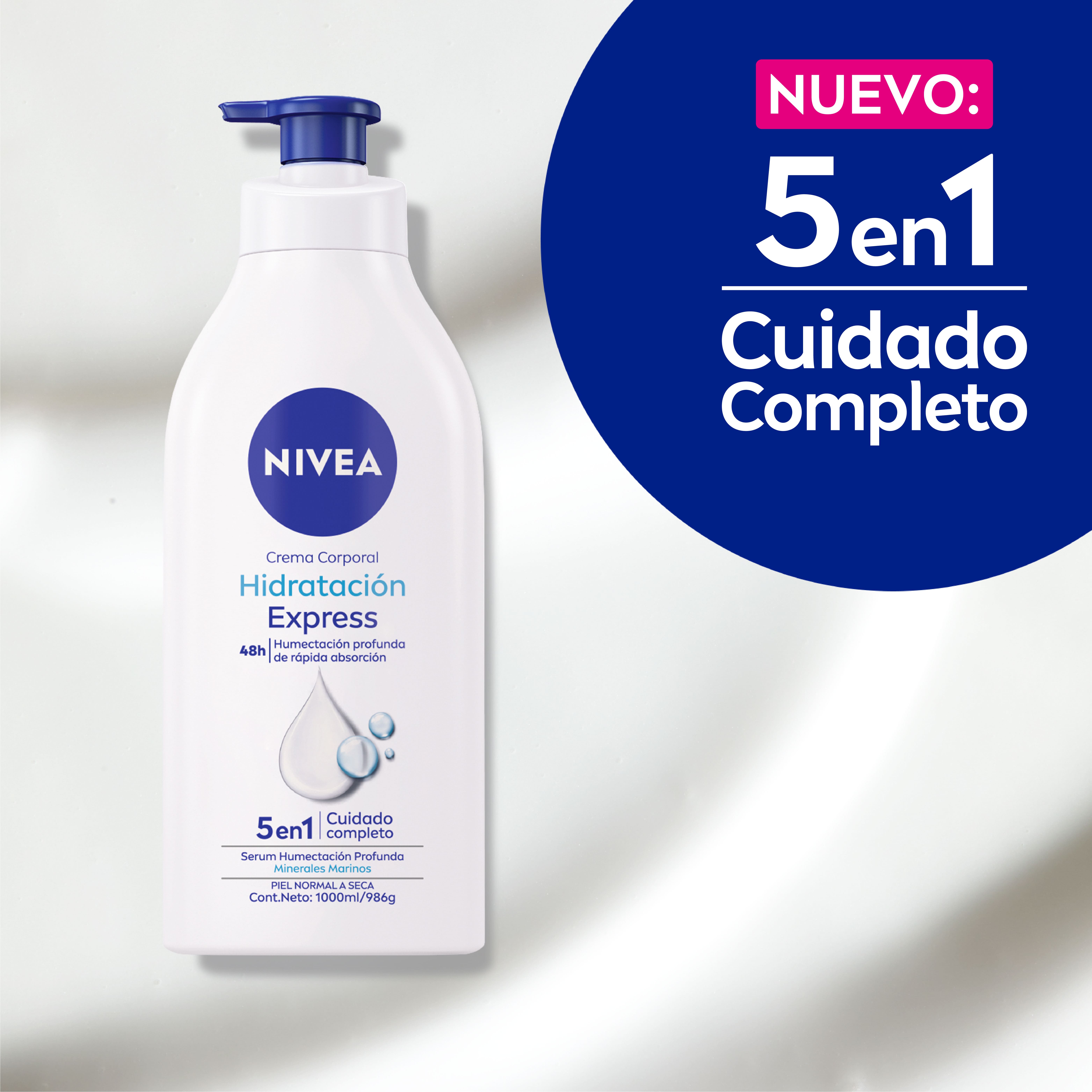 NIVEA CREMA CORPORAL HIDRATACION EXPRESS 1 LITRO