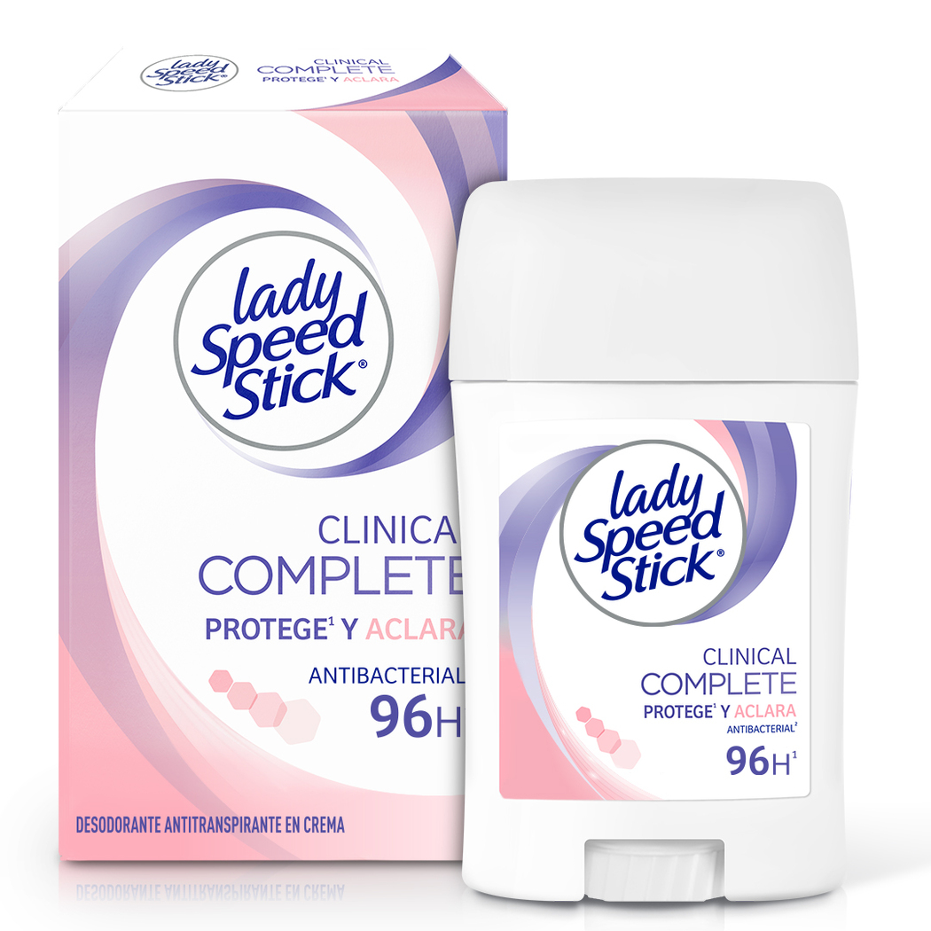 LADY SPEED STICK CLINICAL COMPLETE PROTEGE Y ACLARA 96 HRS