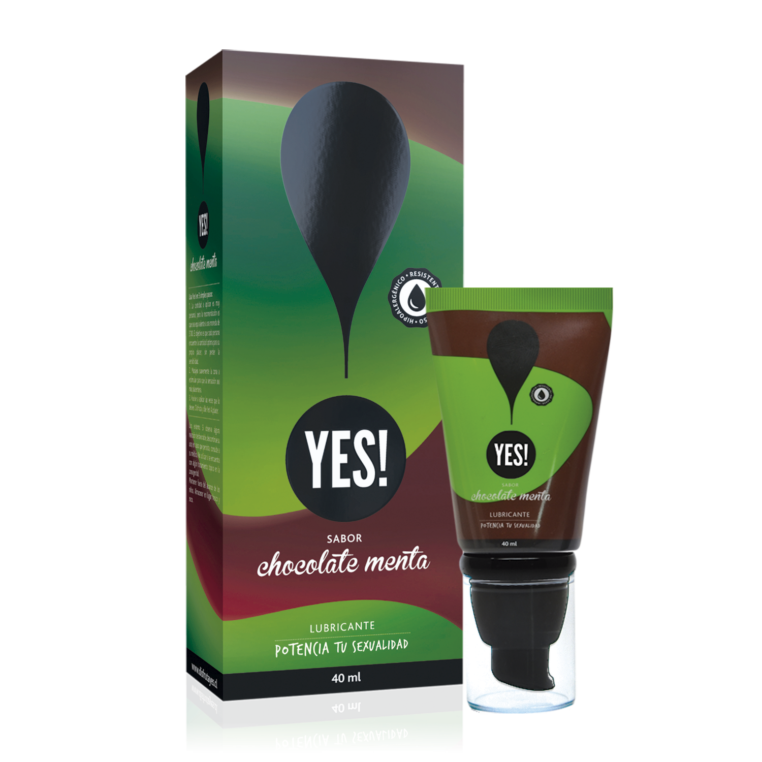 YES! LUBRICANTE CHOCOLATE MENTA 40ML
