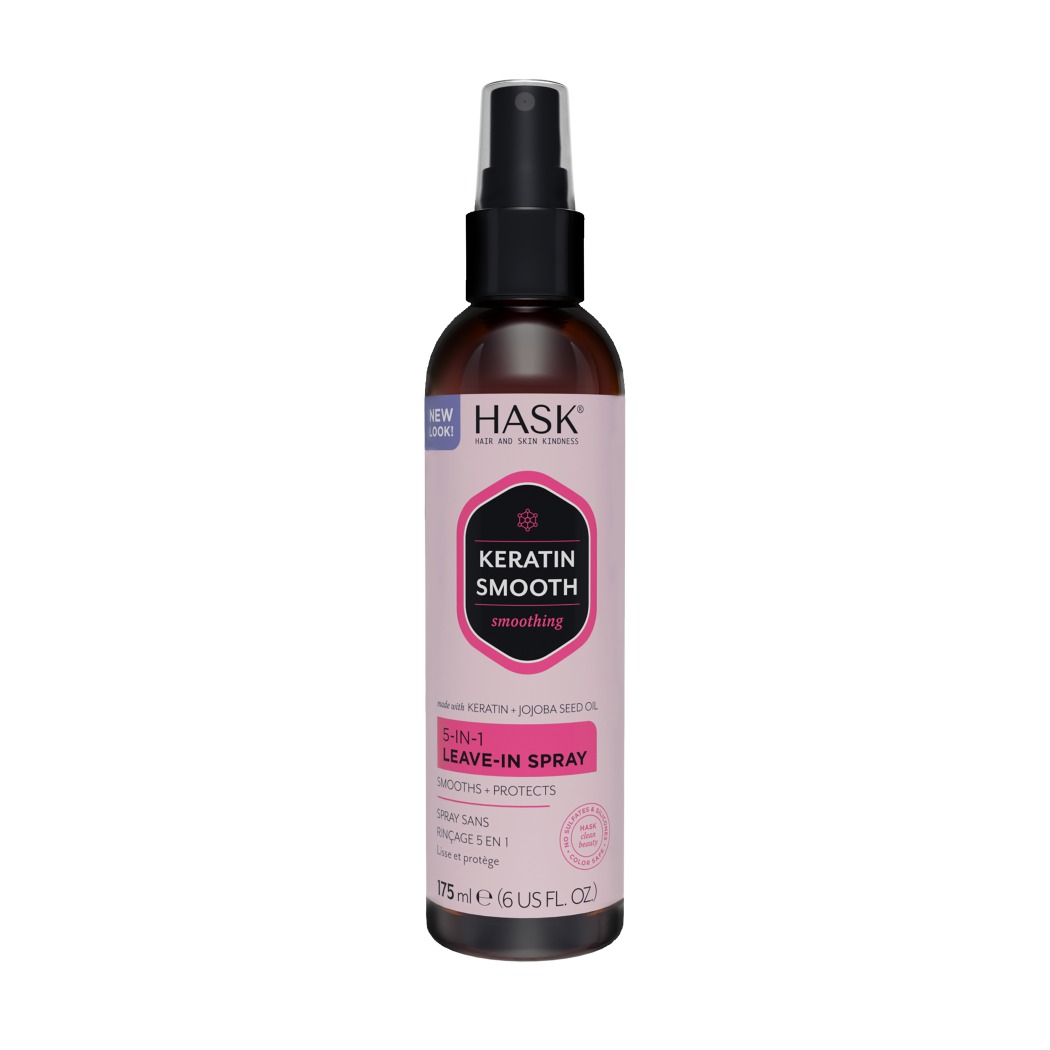 Spray Sin Enjuague Hask 5 en 1 Keratin Smooth 175 ml