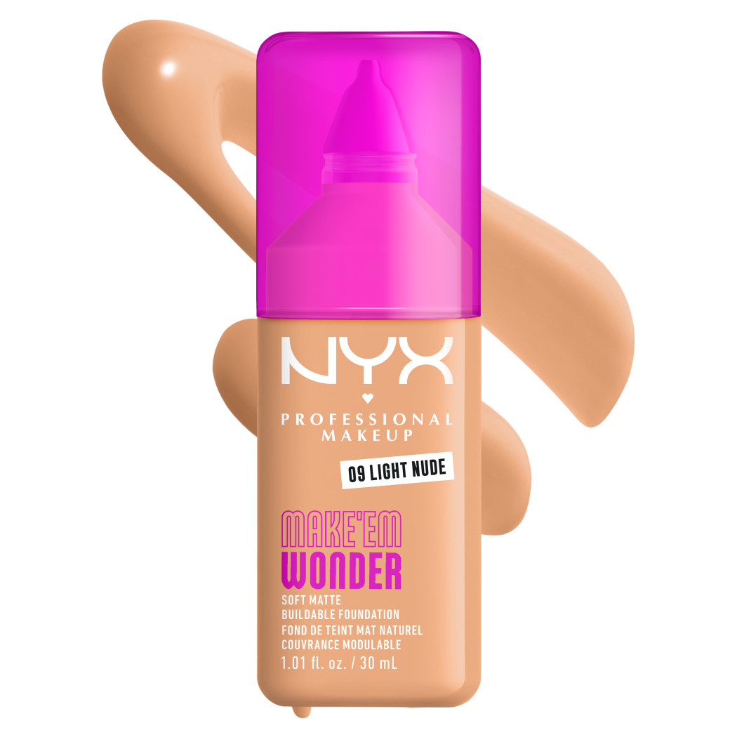 Base Maquillaje NYX Make Em Wonder Fundation Light Nude