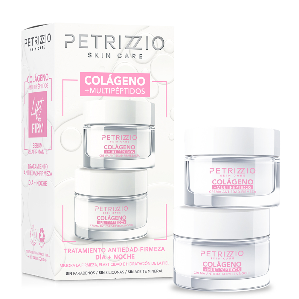 Set Crema Dia y Noche Lift & Fit Colageno + Multipeptidos Petrizzio
