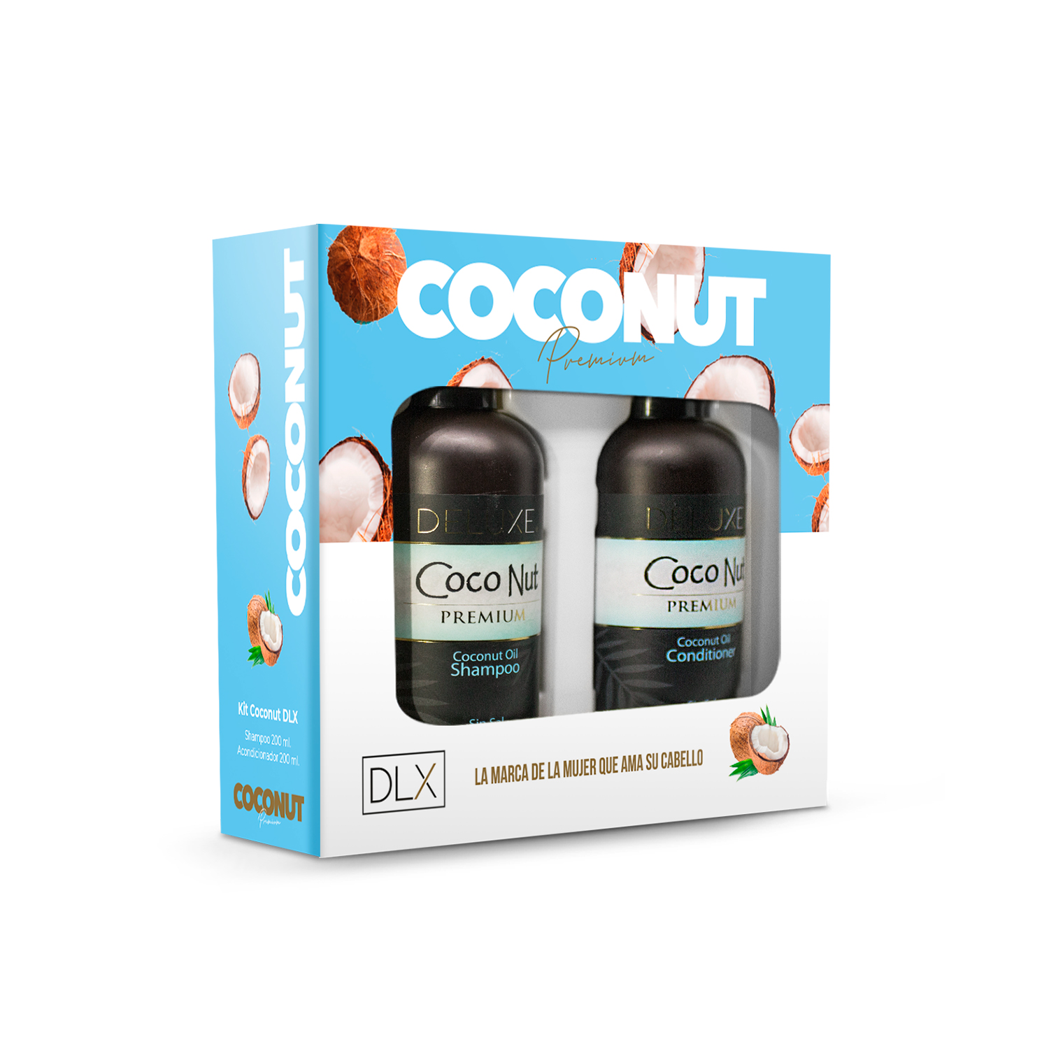 Pack deluxe sh.coconut+ac.x200ml | Preunic