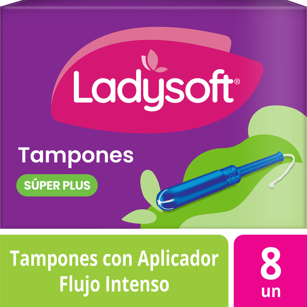 Tampones Ladysoft Super Plus Flujo Intenso 8 un